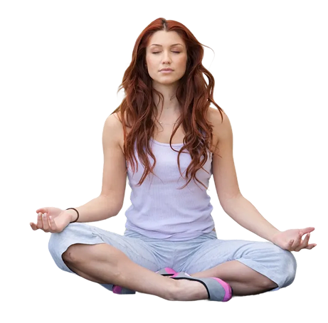 Teaching or practicing yoga